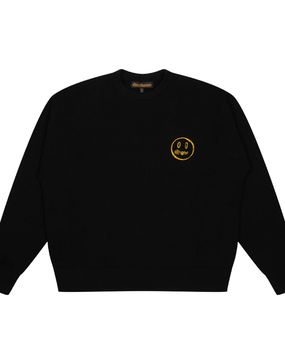 Drew Sketch Mascot Waffle Sweater Drew Sketch Mascot Waffle Sweater