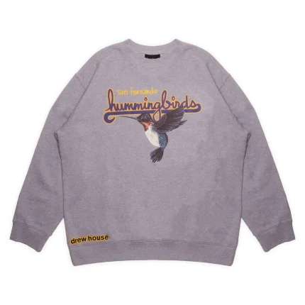 Drew House Hummingbirds Crewneck Heather Grey