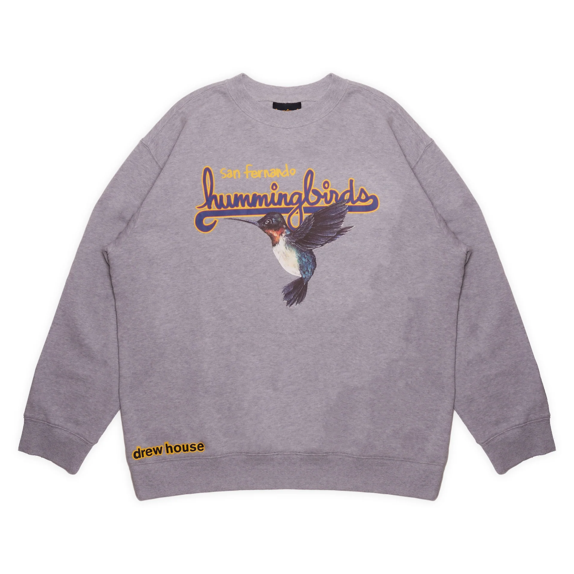 Drew House Hummingbirds Crewneck Heather Grey Drew House Hummingbirds Crewneck Heather Grey