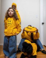 Mini Drew House Mascot Hoodie Golden Yellow