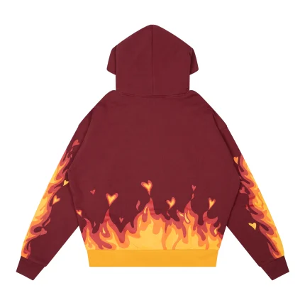 Drew House Fire Hoodie Burgundy