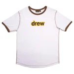 Drew House Secret ss Ringer Tee White/Brown