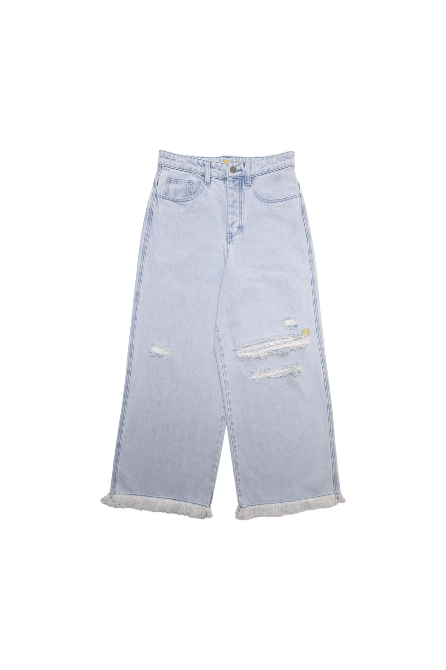 Ultra Wide Leg Jean Distressed Vintage Indigo Ultra Wide Leg Jean Distressed Vintage Indigo