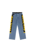 Wide Leg Jean Vintage Color Block