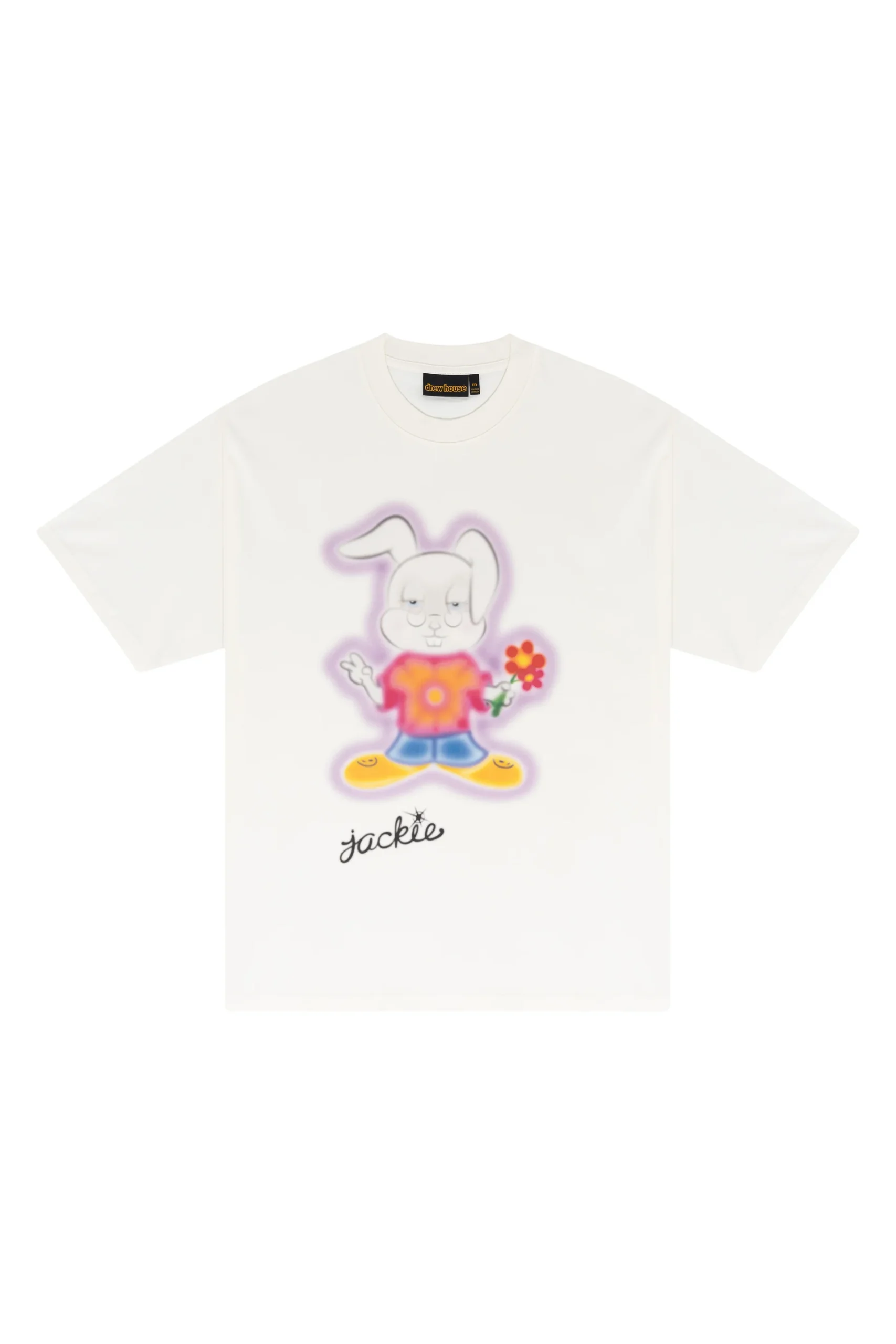 Drew House Peace Love & Jackie ss Tee Off White Drew House Peace Love & Jackie ss Tee Off White