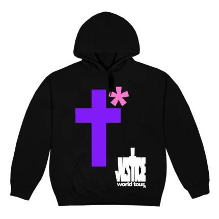 Justin Bieber Black Justice Cross Hoodie