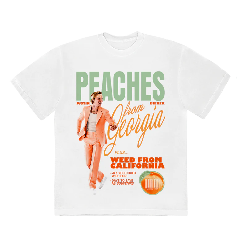 Justin Bieber Peaches T-Shirt Justin Bieber Peaches T-Shirt