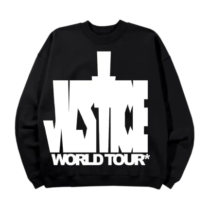 Justine Bieber Justice Black Sweatshirt