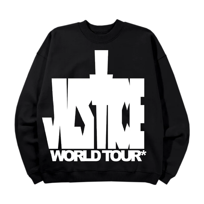 Justine Bieber Justice Black Sweatshirt Justine Bieber Justice Black Sweatshirt
